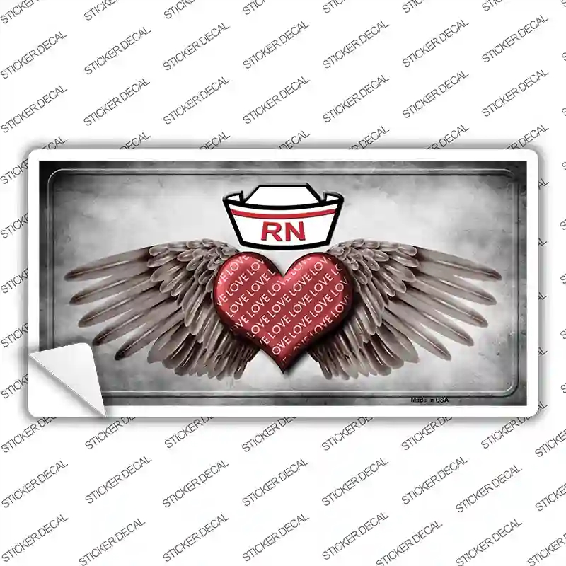 LP-8560s-L Love RN Novelty Sticker Decal - Large