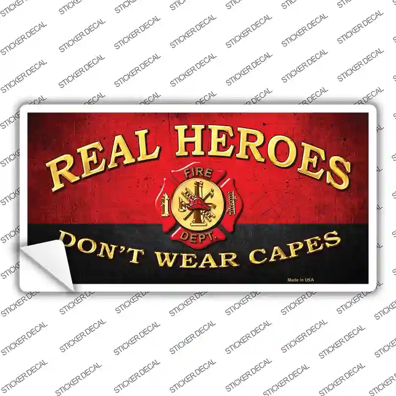 LP-8578s-S Real Heroes Red Novelty Sticker Decal - Small