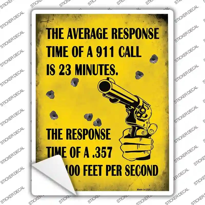 P-1439s-L The Average Response Novelty Rectangle Sticker Decal - Large