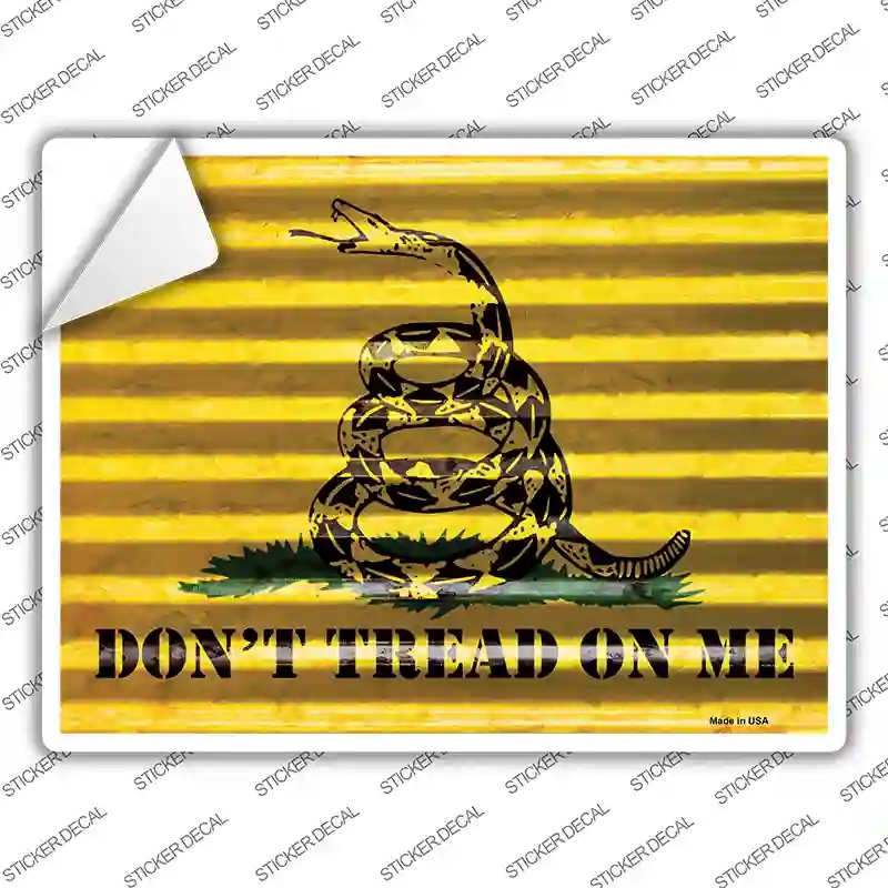 P-2305s-S Dont Tread on Me Novelty Rectangle Sticker Decal - Small