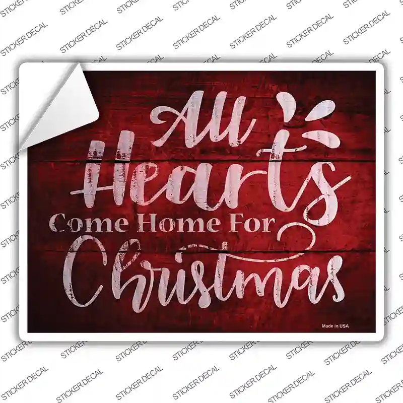 P-2454s-XL Come Home for Christmas Novelty Rectangle Sticker Decal - Extra Large