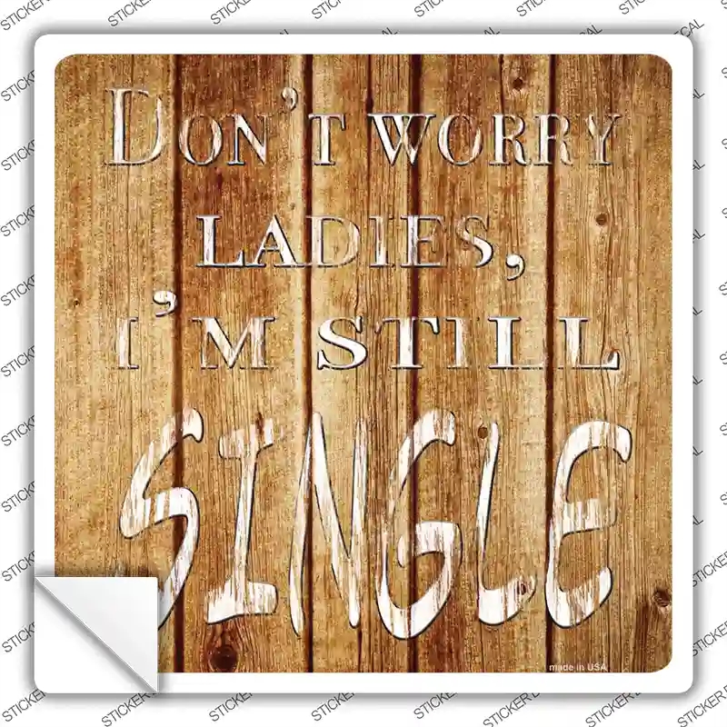 SQ-929s-L Im Single Novelty Square Sticker Decal - Large