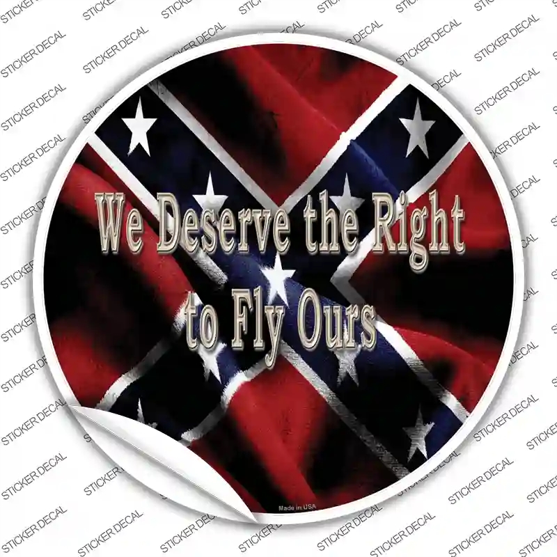 C-817s-XL We Deserve the Right Novelty Circle Sticker Decal - Extra Large