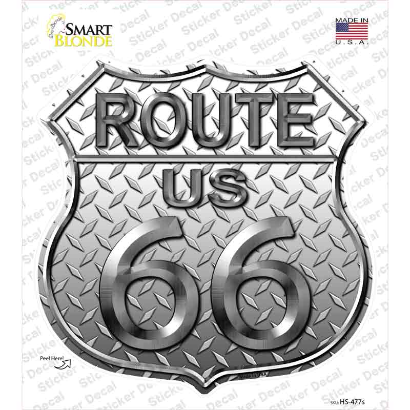 HS-477s-M Route 66 Diamond Novelty Highway Shield Sticker Decal - Medium
