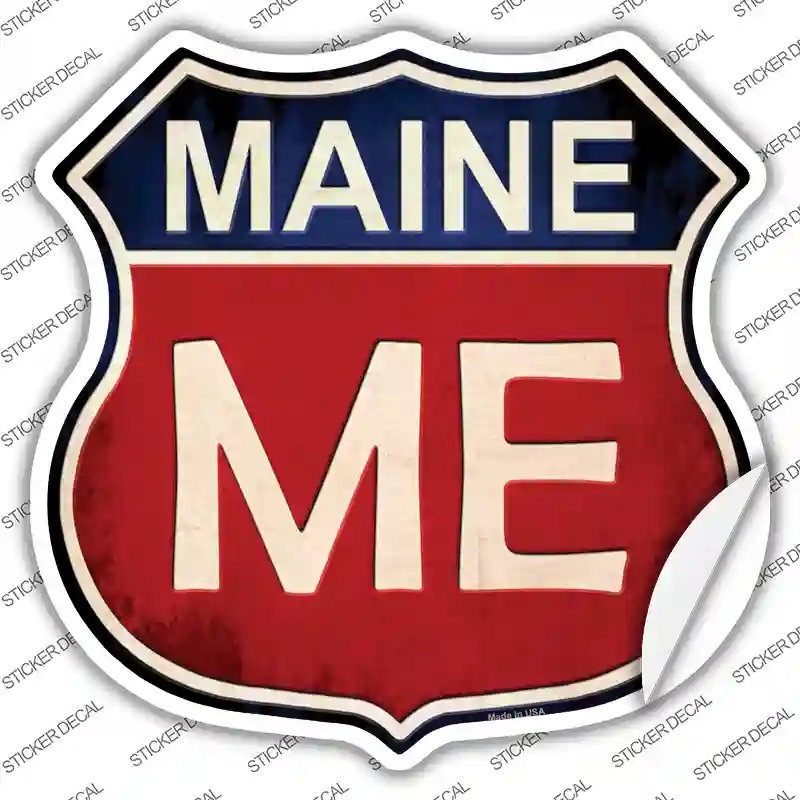 HS-514s-S Maine Novelty Highway Shield Sticker Decal - Small
