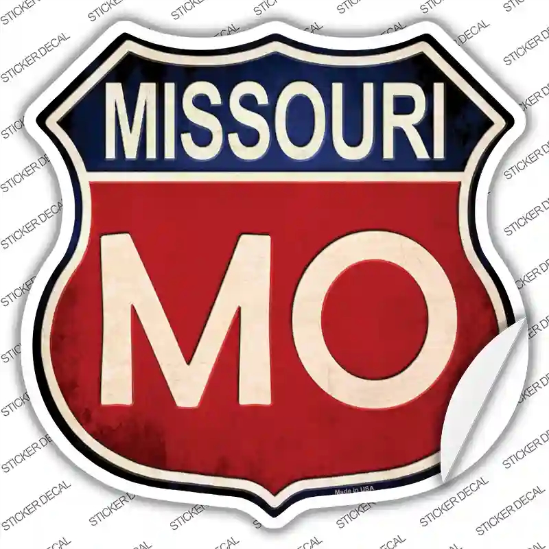 HS-520s-S Missouri Novelty Highway Shield Sticker Decal - Small