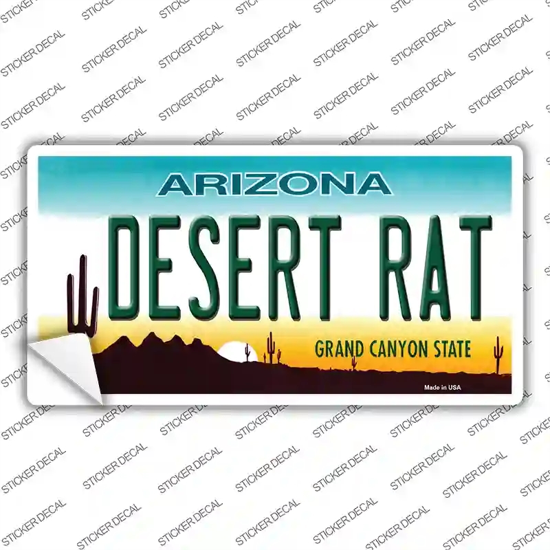 LP-1097s-L Desert Rat Arizona Novelty Sticker Decal - Large