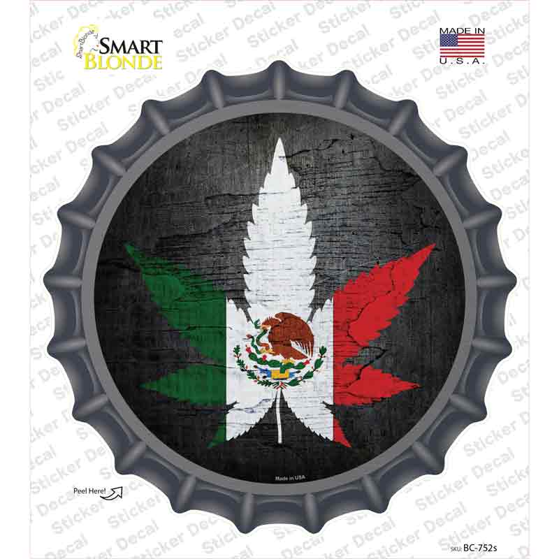 BC-752s-M Mexican Pot Novelty Bottle Cap Sticker Decal - Medium