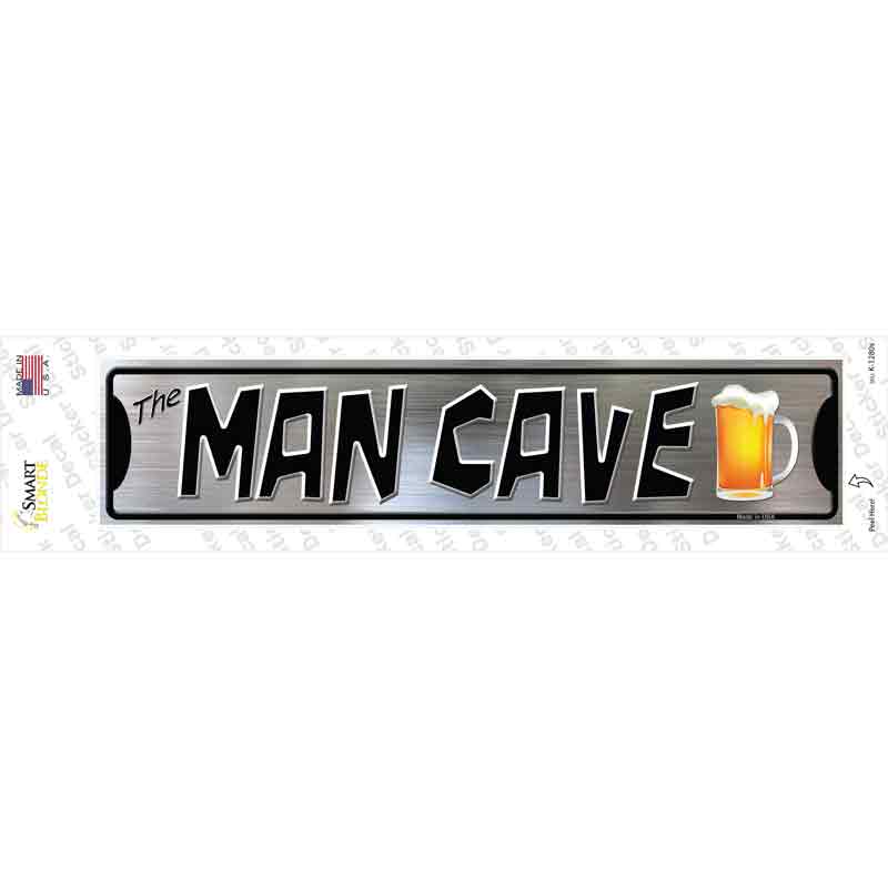 K-1280s-M The Man Cave Novelty Narrow Sticker Decal - Medium