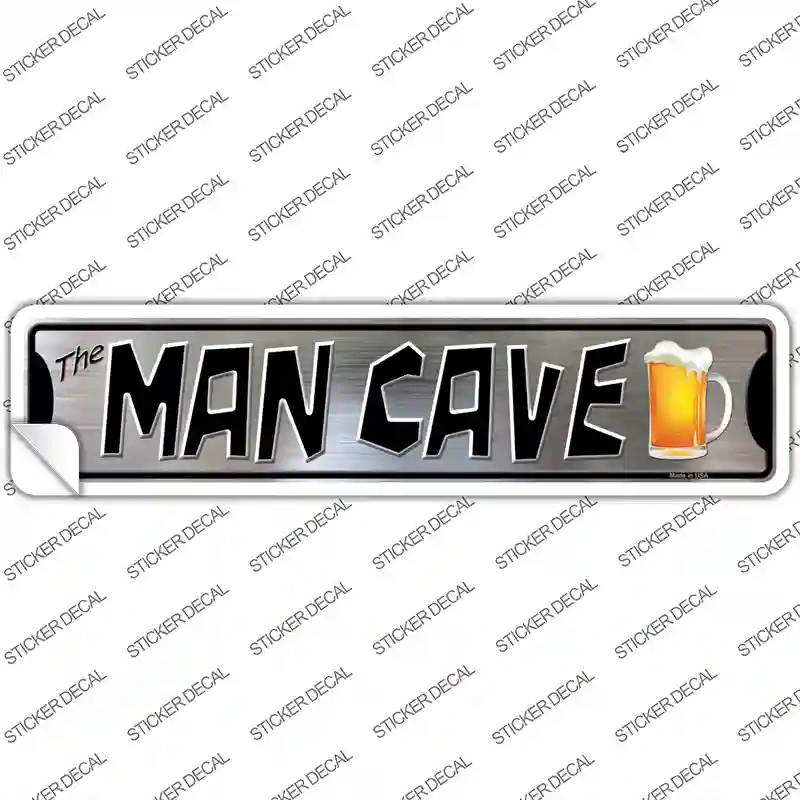 K-1280s-XL The Man Cave Novelty Narrow Sticker Decal - Extra Large