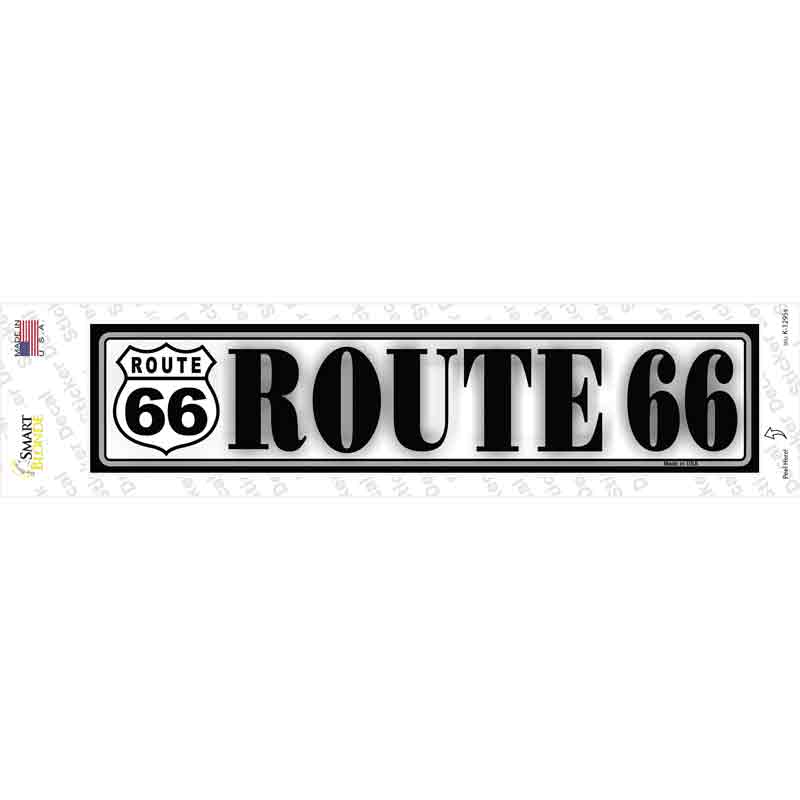 K-1295s-M Route 66 Novelty Narrow Sticker Decal - Medium