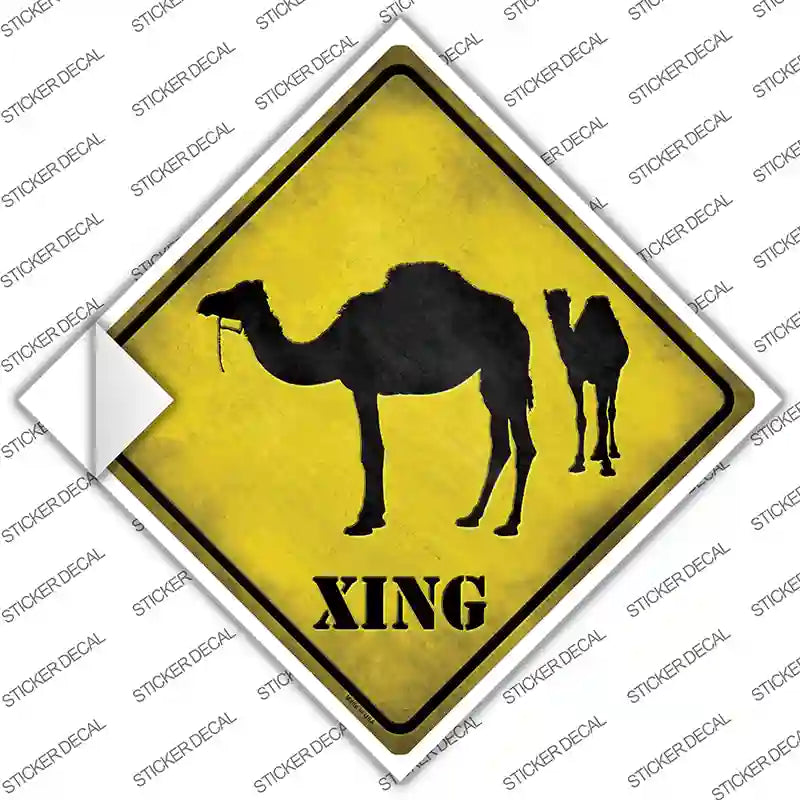 CX-024s-XL Camel Xing Novelty Diamond Sticker Decal - Extra Large