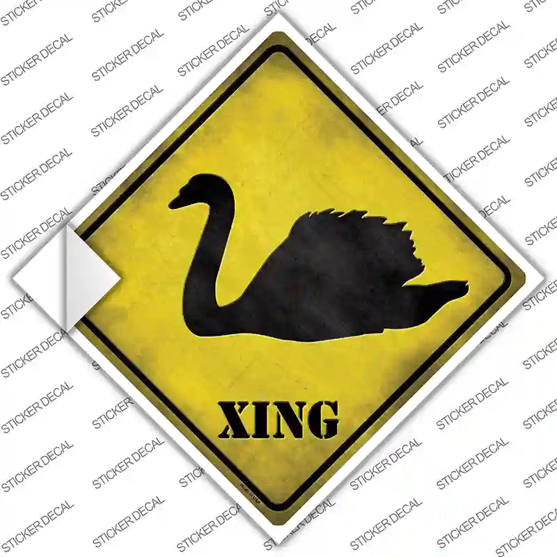 CX-036s-S Swan Xing Novelty Diamond Sticker Decal - Small
