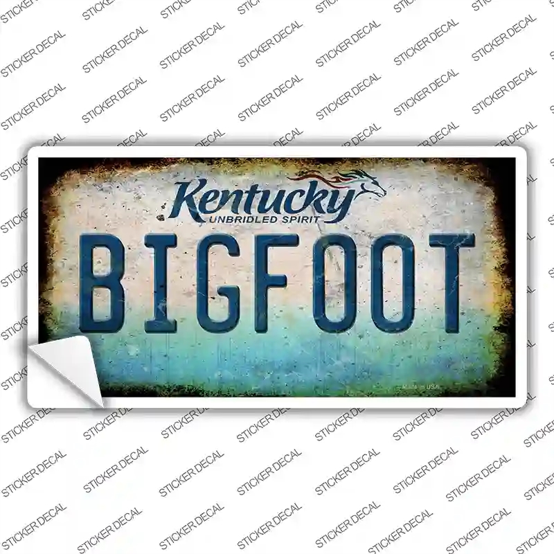 LP-14010s-L Bigfoot Kentucky Novelty Sticker Decal - Large