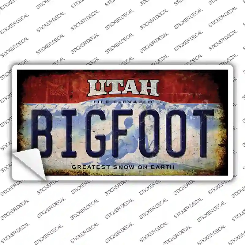 LP-14029s-S Bigfoot Utah Novelty Sticker Decal - Small