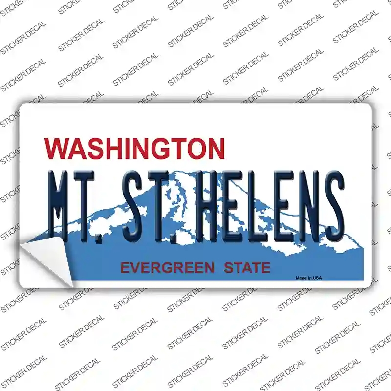 LP-1477s-L Mt St Helens Washington Novelty Sticker Decal - Large