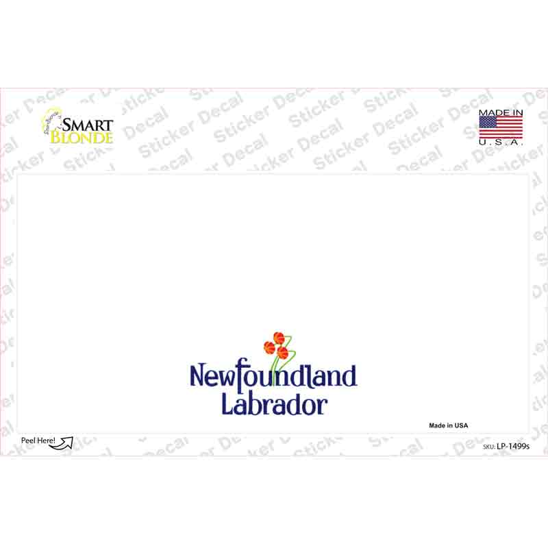 LP-1499s-M  foundland Novelty Sticker Decal - Medium