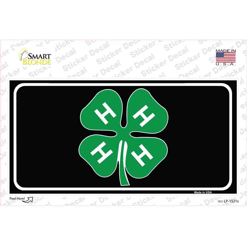 LP-1521s-M 4-H Novelty Sticker Decal - Medium
