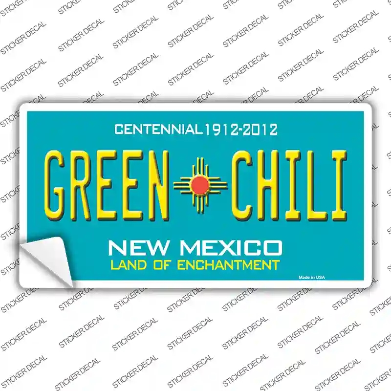 LP-1524s-S Green Chili   Mexico Novelty Sticker Decal - Small