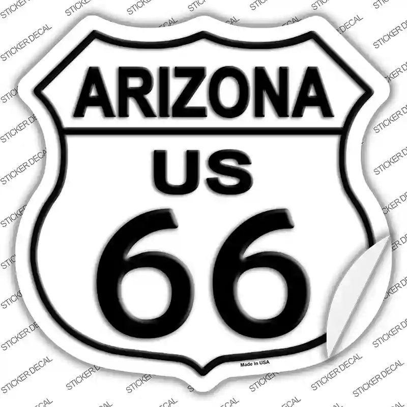 HS-101s-S Arizona Route 66 Novelty Highway Shield Sticker Decal - Small