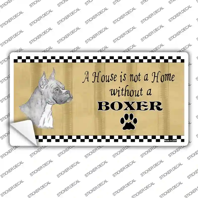 LP-1708s-S Pencil Sketch Boxer Novelty Sticker Decal - Small