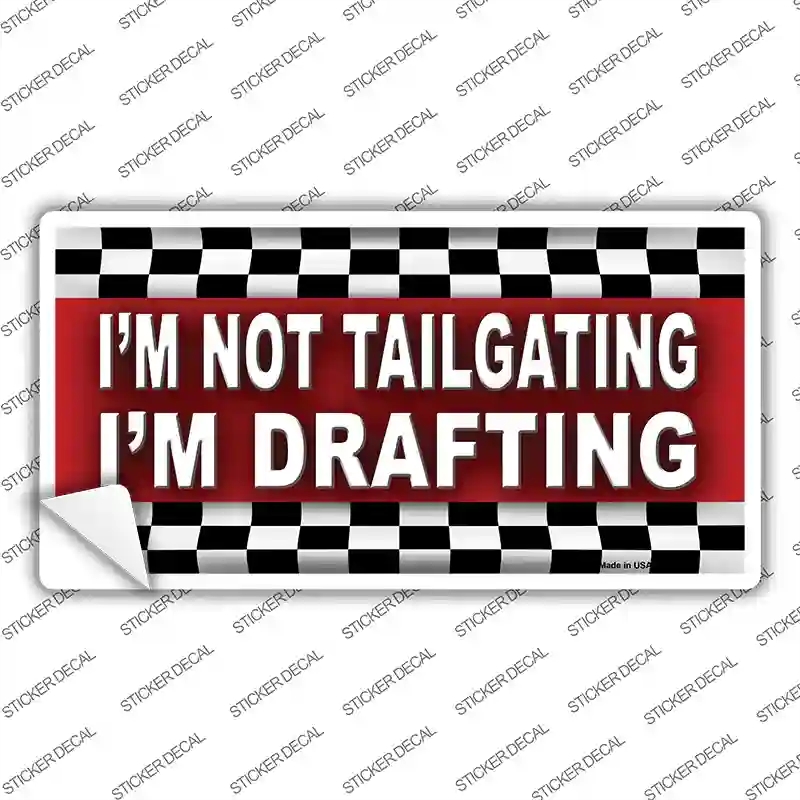 LP-375s-S Not Tailgating Drafting Novelty Sticker Decal - Small