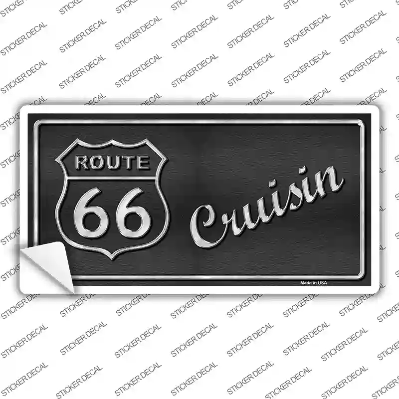LP-095s-XL Route 66 Cruising Novelty Sticker Decal - Extra Large
