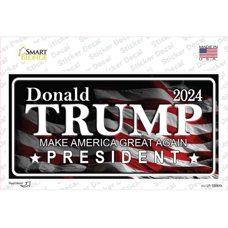 LP-10064s-M Trump 2024 Novelty Sticker Decal - Medium