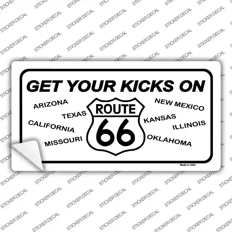 LP-101s-L Get Your Kicks on 66 Novelty Sticker Decal - Large