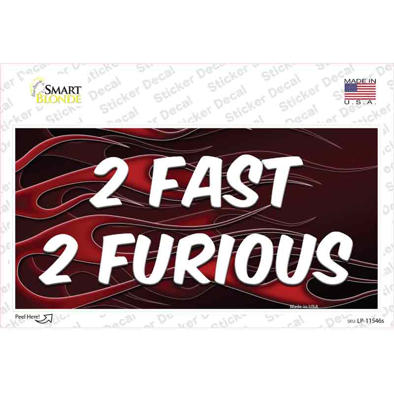 LP-11546s-M 2 Fast 2 Furious Novelty Sticker Decal - Medium