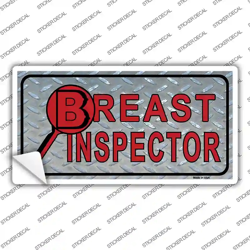 LP-1163s-XL Breast Inspector Novelty Sticker Decal - Extra Large