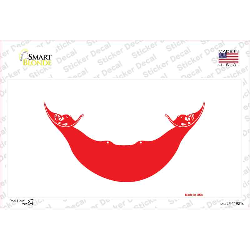 LP-11921s-M Easter Island Flag Novelty Sticker Decal - Medium