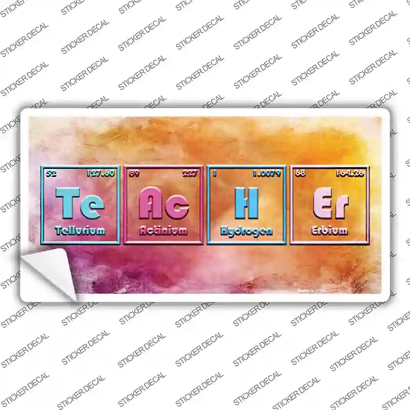 LP-12190s-XL Teacher Periodic Table Novelty Sticker Decal - Extra Large