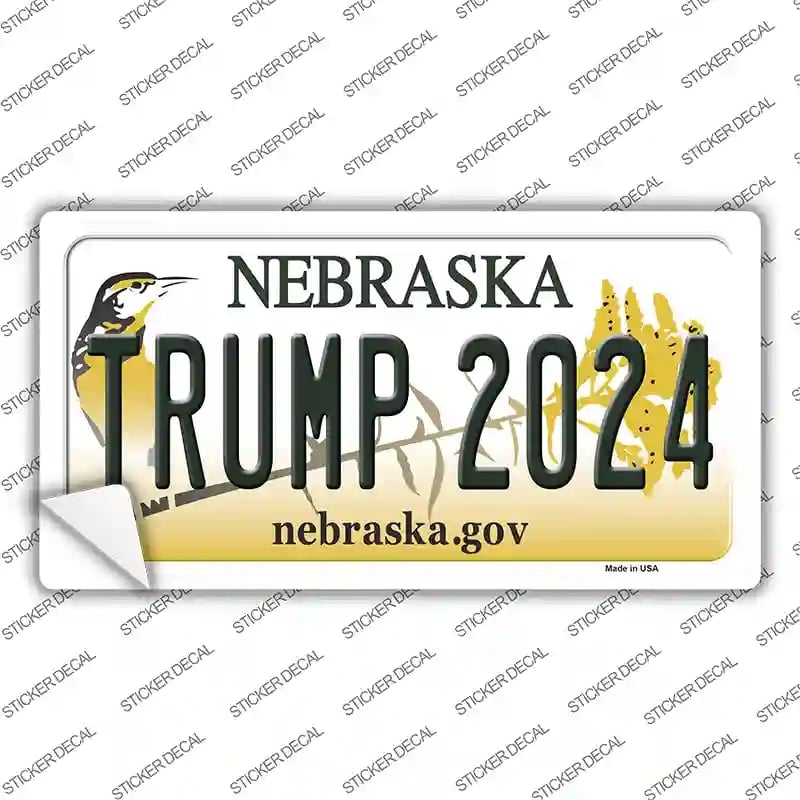 LP-12242s-L Trump 2024 Nebraska Novelty Sticker Decal - Large