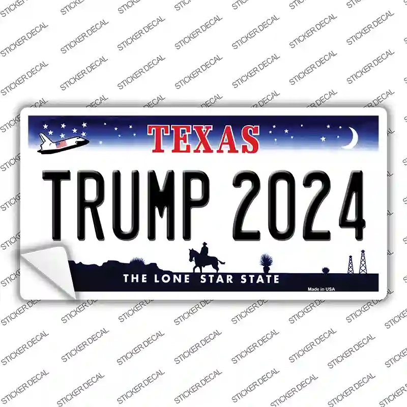 LP-12256s-S Trump 2024 Texas Novelty Sticker Decal - Small