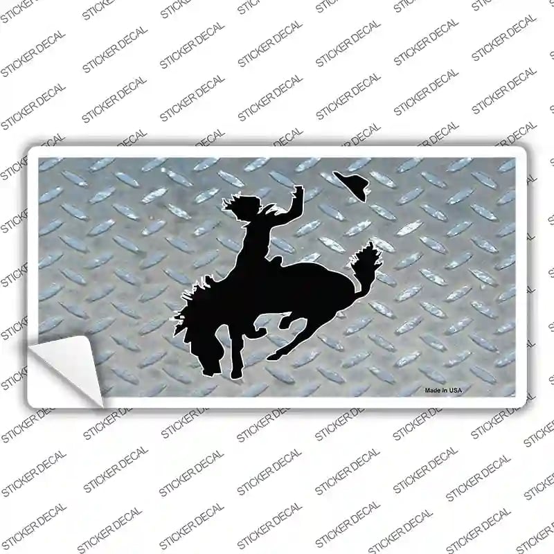 LP-1230s-S Bucking Bronco Novelty Sticker Decal - Small -  Smart Blonde