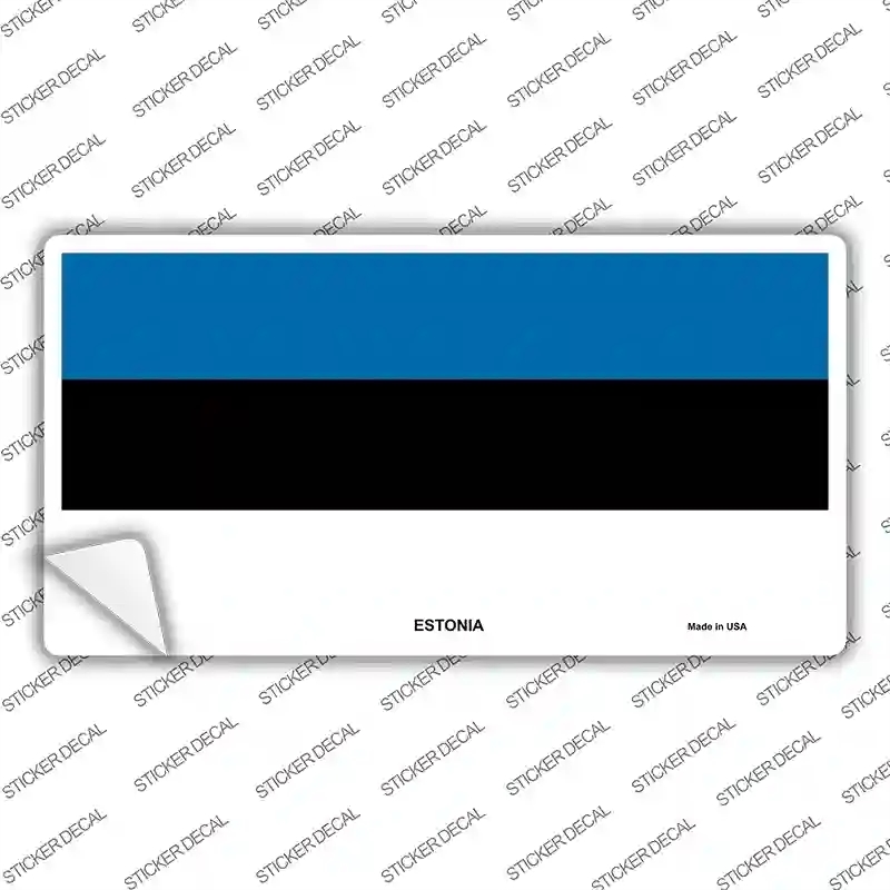 LP-4009s-XL Estonia Flag Novelty Sticker Decal - Extra Large