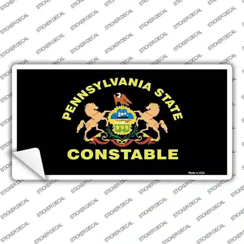 LP-5001s-S PA Constable Star Seal Novelty Sticker Decal - Small