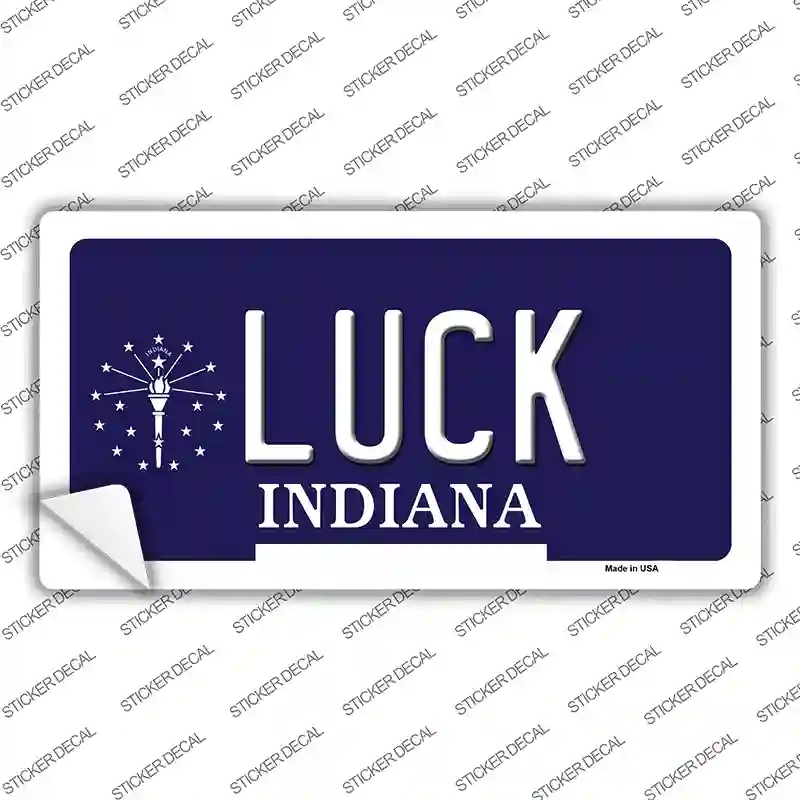 LP-5102s-S Luck Indiana State Novelty Sticker Decal - Small