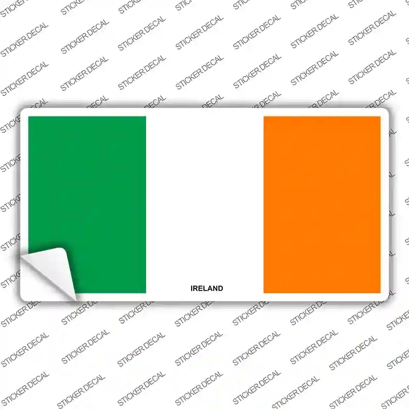 LP-512s-S Ireland Flag Novelty Sticker Decal - Small