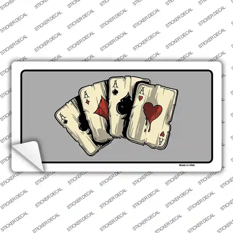 LP-5137s-XL Four Aces Cards Novelty Sticker Decal - Extra Large