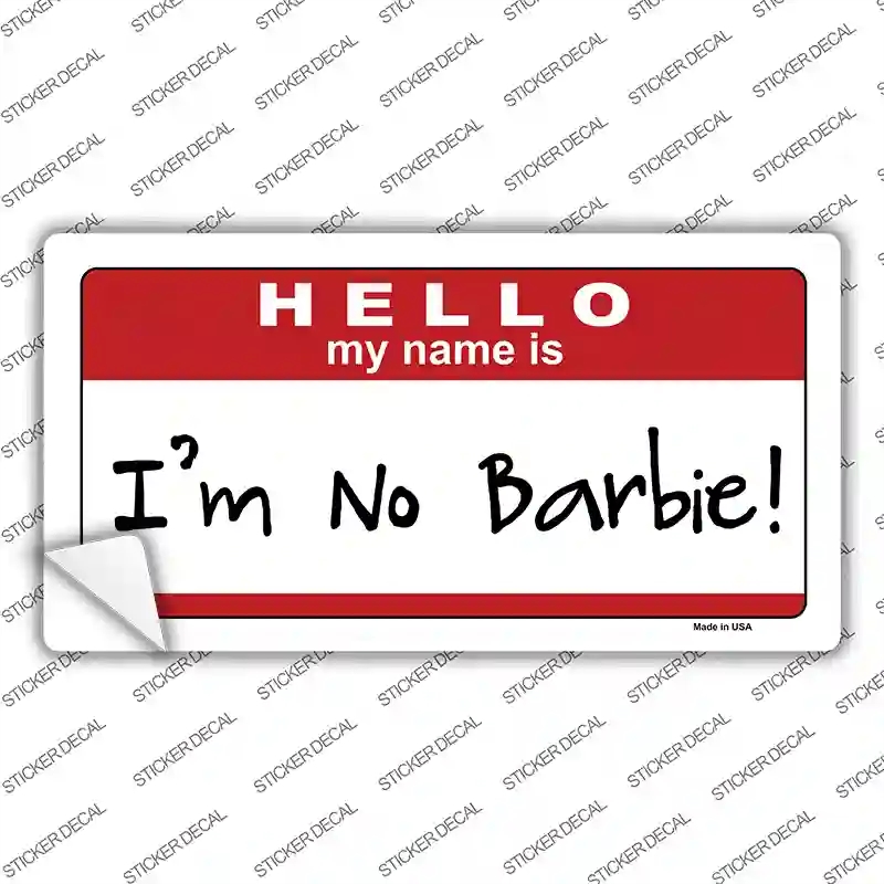 LP-5183s-L Im No Barbie Novelty Sticker Decal - Large