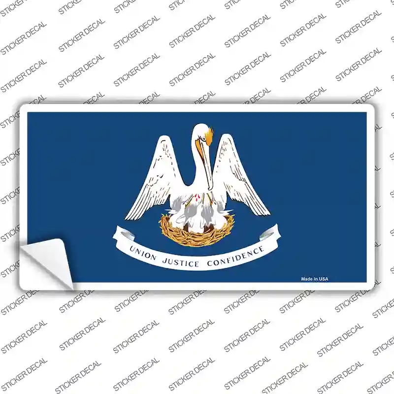 LP-518s-XL Louisiana State Flag Novelty Sticker Decal - Extra Large