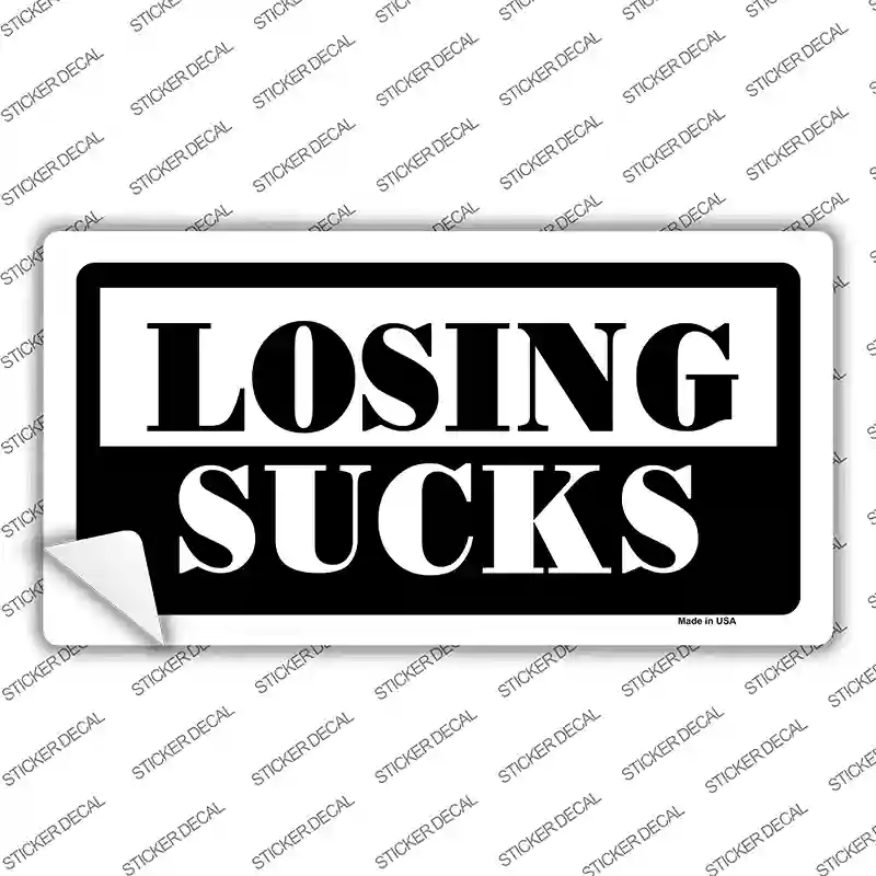 LP-5254s-S Losing Sucks Novelty Sticker Decal - Small