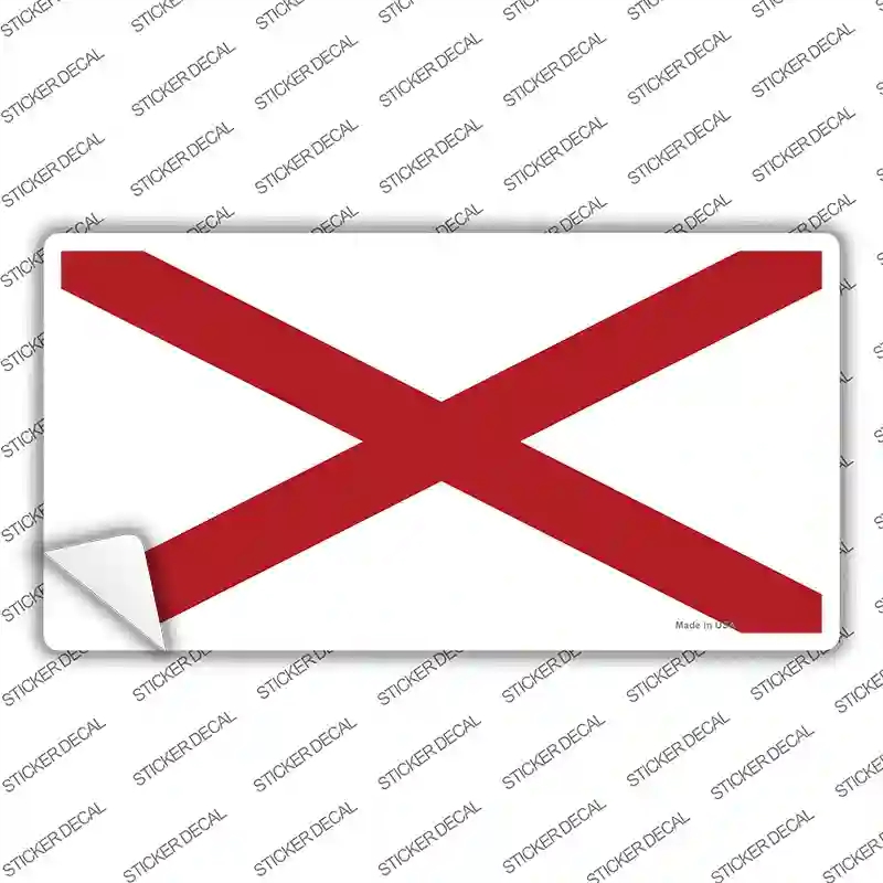 LP-525s-XL Alabama State Flag Novelty Sticker Decal - Extra Large