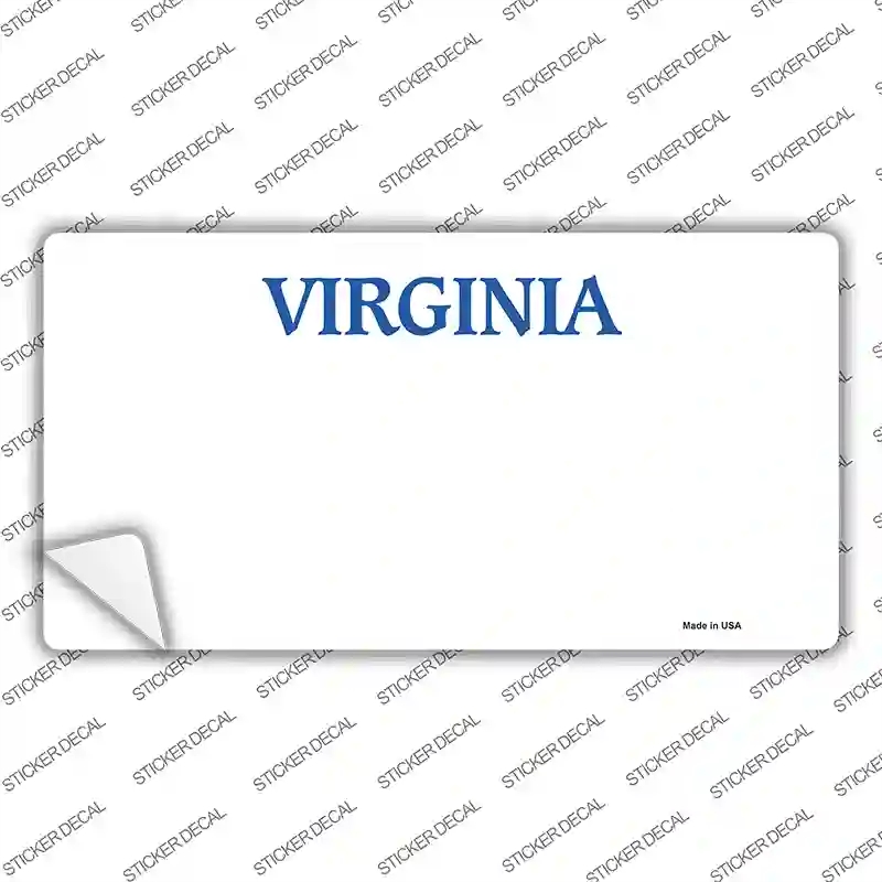 LP-5329s-XL Virginia State Background Novelty Sticker Decal - Extra Large