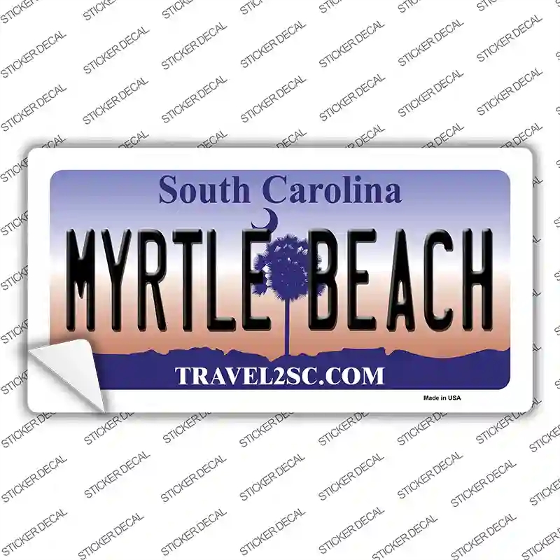 LP-5414s-S Myrtle Beach South Carolina Novelty Sticker Decal - Small