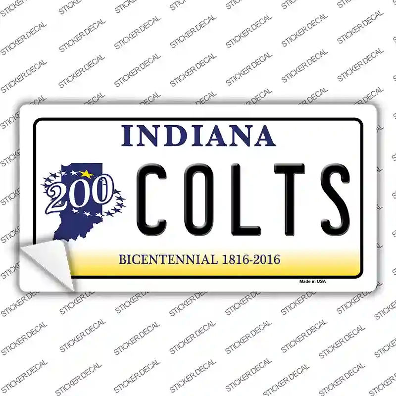 LP-5427s-S Colts Indiana State Novelty Sticker Decal - Small