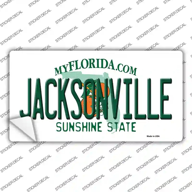 LP-6008s-L Jacksonville Florida Novelty Sticker Decal - Large