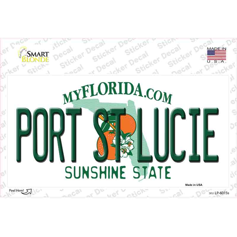 LP-6015s-M Port St Lucie Florida Novelty Sticker Decal - Medium